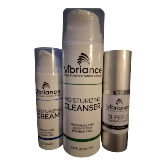 Vibriance Bundle Skincare Set | Super C Serum, Moisturizing Cleanser, Face Cream - Picture 2 of 7